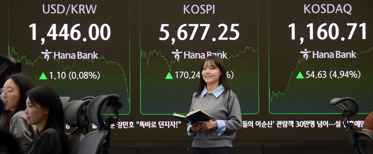 코스피가 사상 처음으로 5,600선을 돌파했다. 사진=김두홍 기자