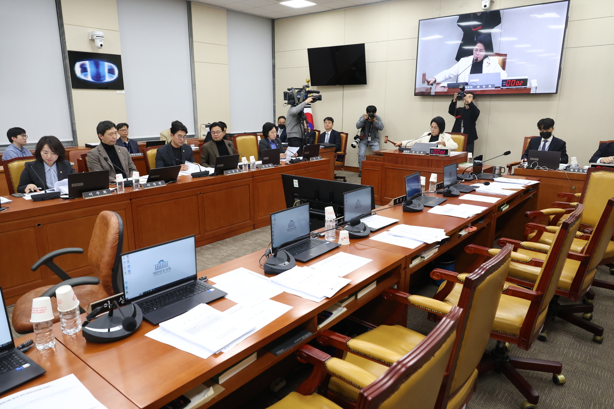 서울 여의도 국회에서 열린 과학기술정보방송통신위원회 전체회의의 모습. 뉴시스