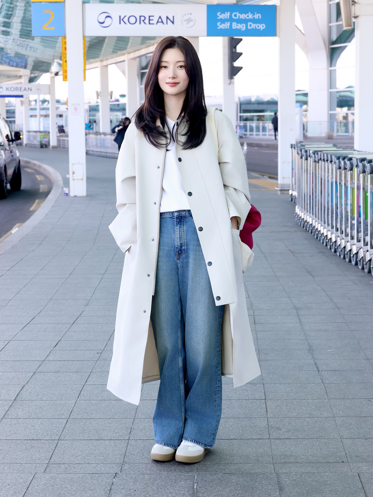 배우 정채연. 자료=바버(Barbour) 제공