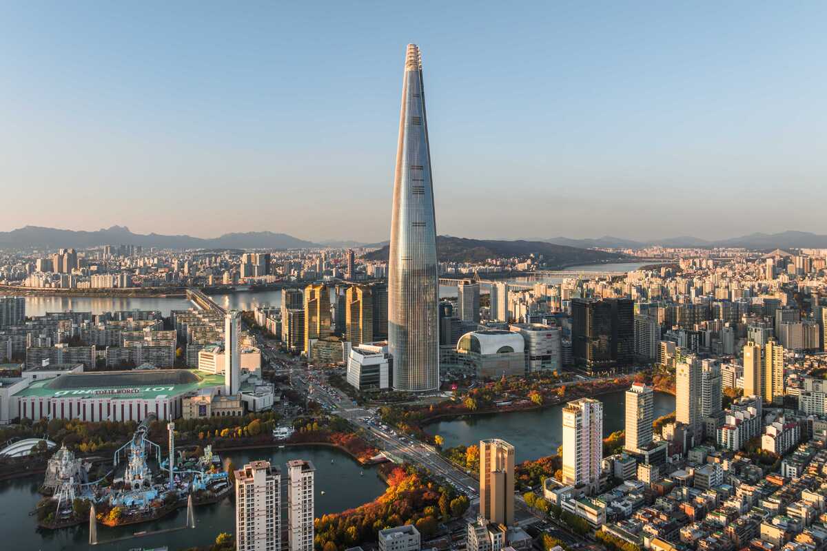 롯데월드타워와 주변 전경. 롯데 제공